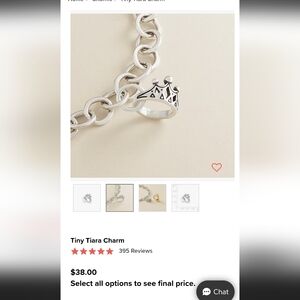 James Avery tiny tiara charm